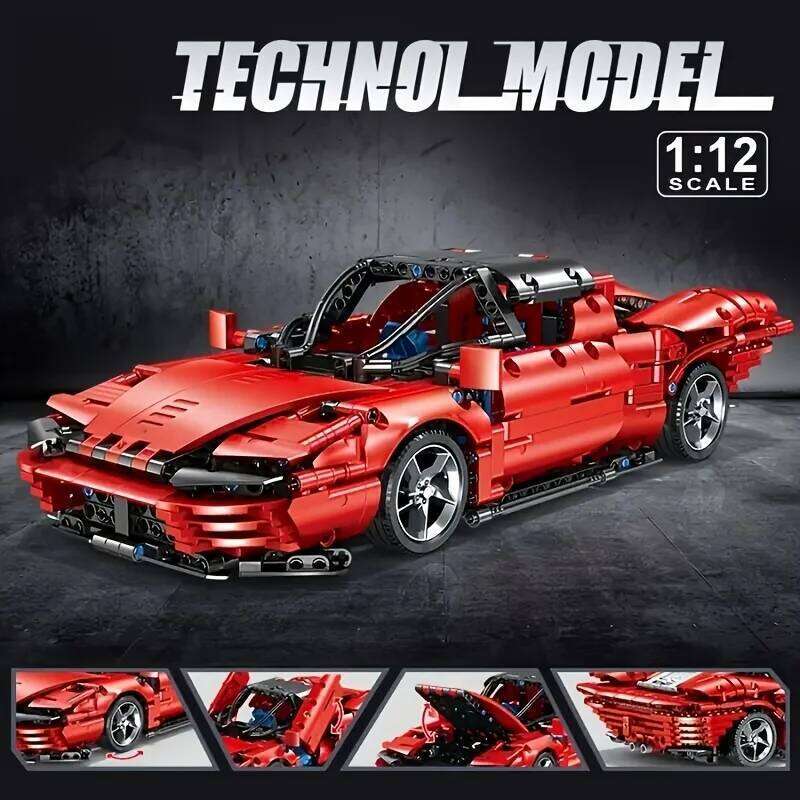 New technology SP3 supercar building blocks, car model bricks, Christmas gifts, holiday gifts for adults and children Z260305