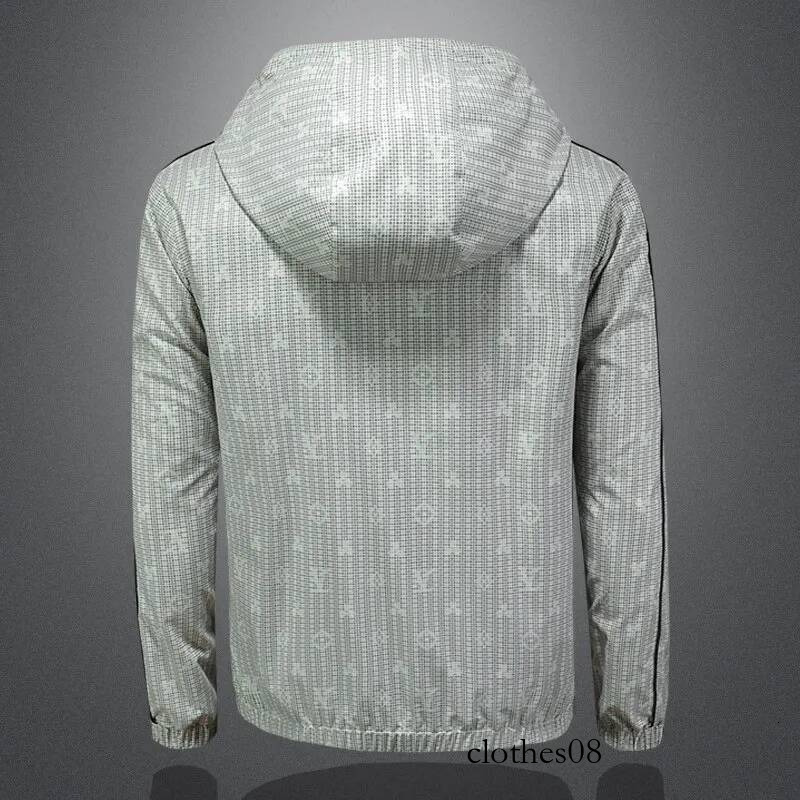 2026 New Men's Plaid Print Hooded Jaet Faionable Urban Sle Casual Outerwear Polyester Fabric Long Sve Zipper Closure