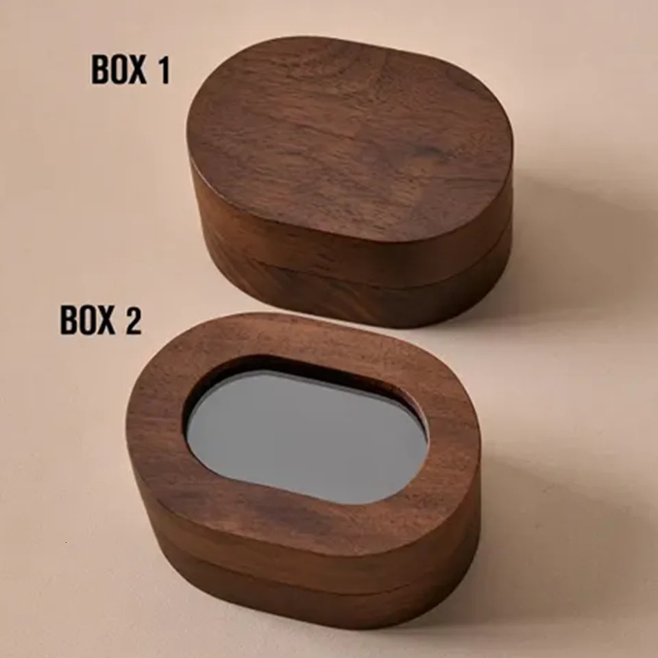 Customized Personalized Letters Stainless Steel Cufflinks Wooden Box Packaging Cufflinks Suits Groomsmen 260302