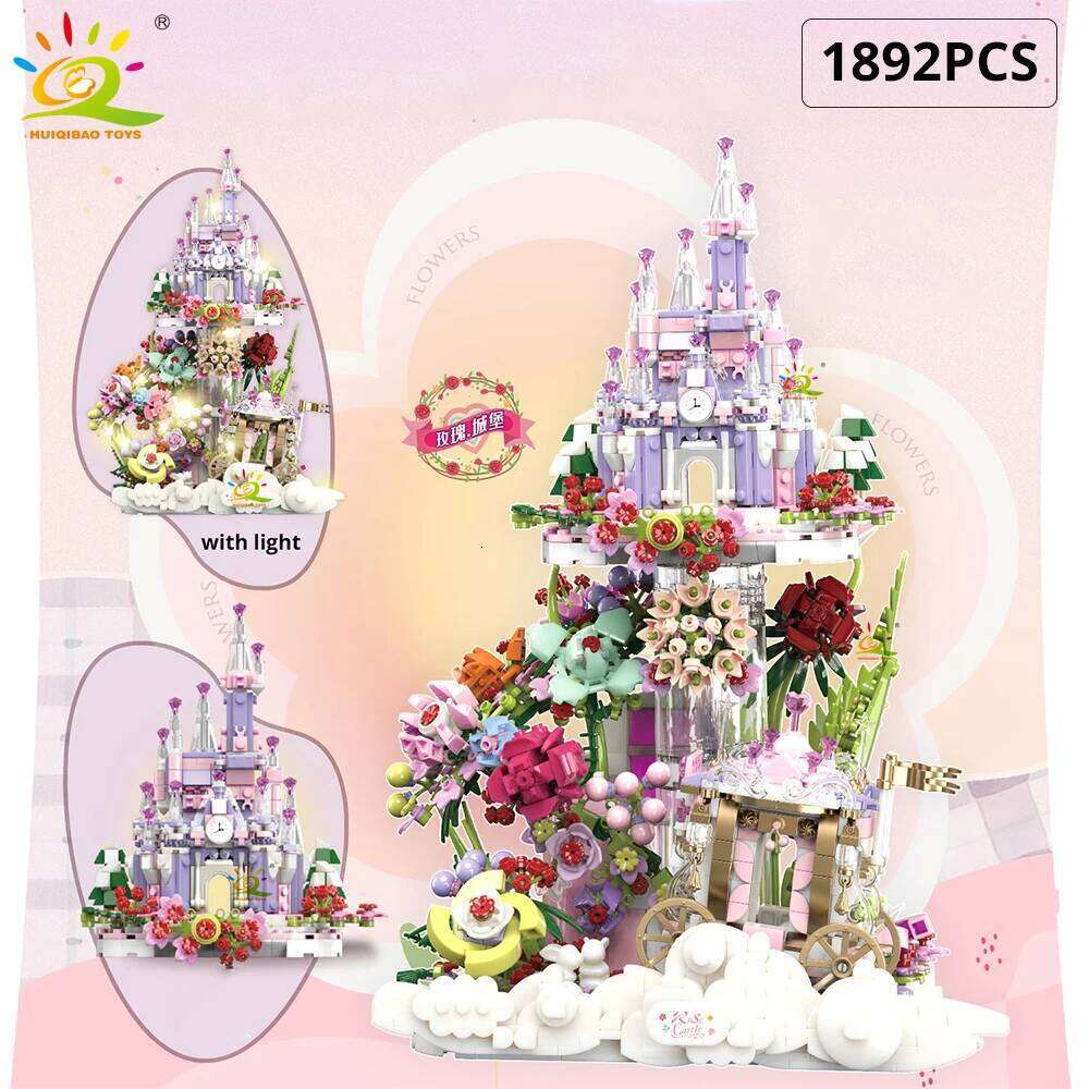 HUIQIBAO MOC City Medieval Architecture Style Castle House Building Blocks Bricks for Kid Gifts Children Construction Toys Z260306