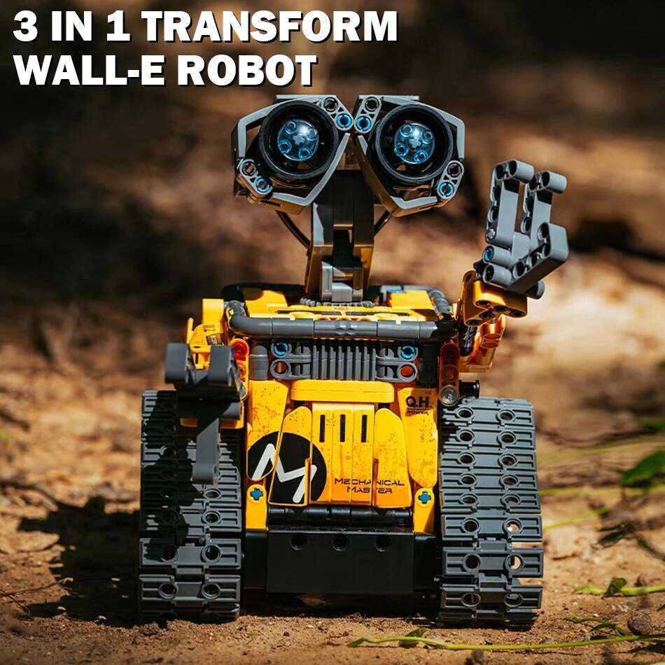 3 IN 1 Technical Transform Wall-E Robot Assembly Building Blocks Bricks Remote Control Educational Toys Childrens Birthday Gifts Z260306