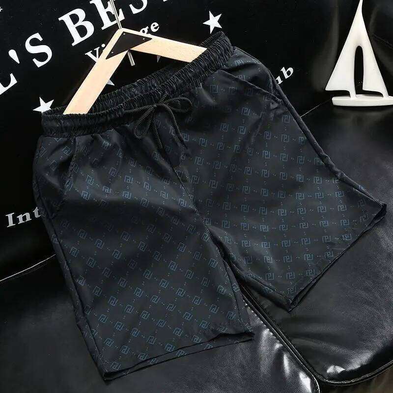Men's Printed Trendy Shorts Designer Fashion Summer New Lightweight Five-Point Casual Pants