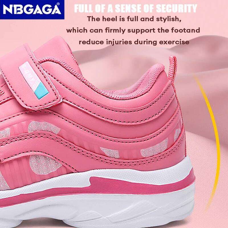 Cute Girls Sport Running Shoes Anti slip Lightweight Outdoor Kids Tennis School Children Comfortable Walking Sneakers 26Y0304