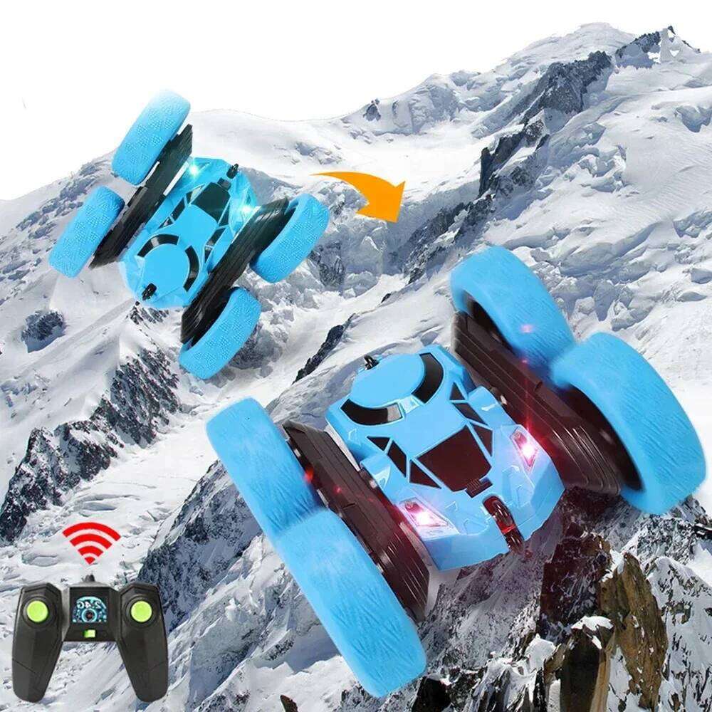 Rc Stunt Car Kids Double Sided Flip Remote Control Cars 2.4G High Speed 360 Rotation Drift Auto Toys Gifts for Boy Girl C260305