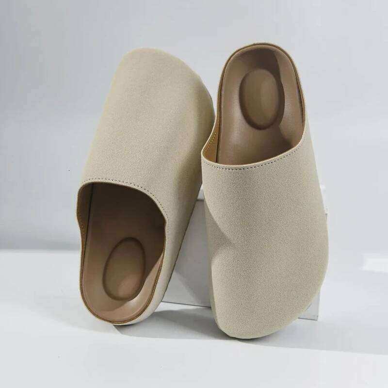 New Classic Slippers Women Handmade Retro Thick Soles Non-slip Slides Woman Fashion Sandals Outdoor Beach Casual Platform Shoes