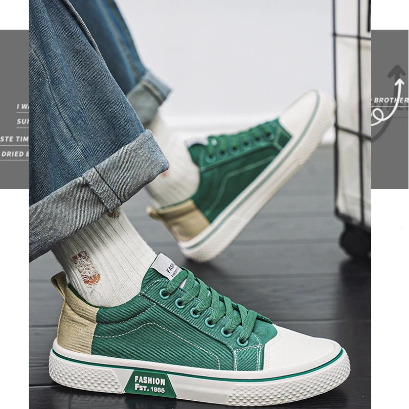 2026 Summer Mens Breathable Versatile Skateboarding Shoes Mens Soft Bottom Casual Sports Trend Fashion Canvas Shoes 48size 260305