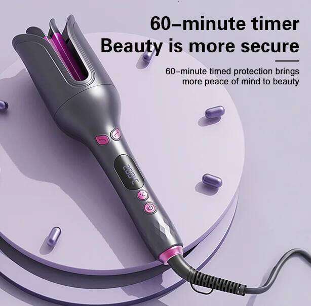 TINSOL 32MM Electric Rotary Iron Automatic Hair Curler Negative Ion Air Rotating Curling Bar Professional Styling Tool 26Y0306