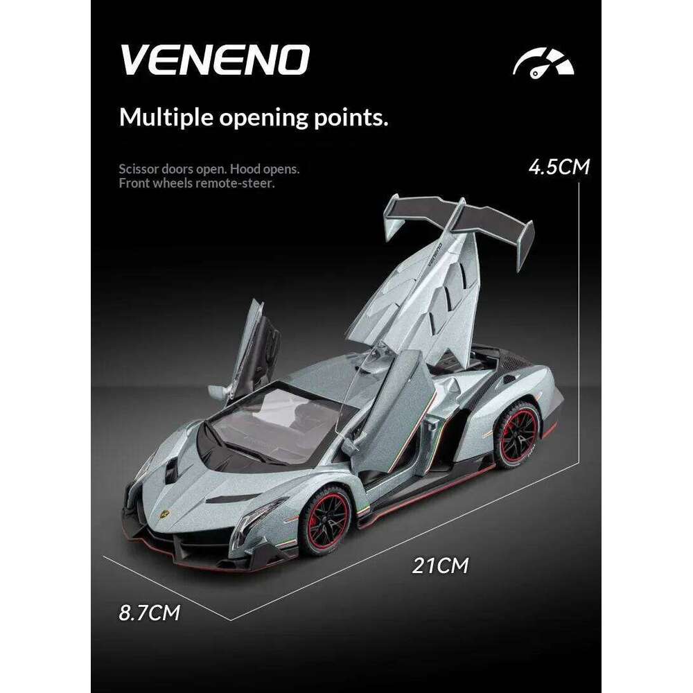 Chezhi1:24 Lamborghini Sound and Light Remote Control Car Model Toy Boy Birthday Gift Puzzle Premium Collection C260305