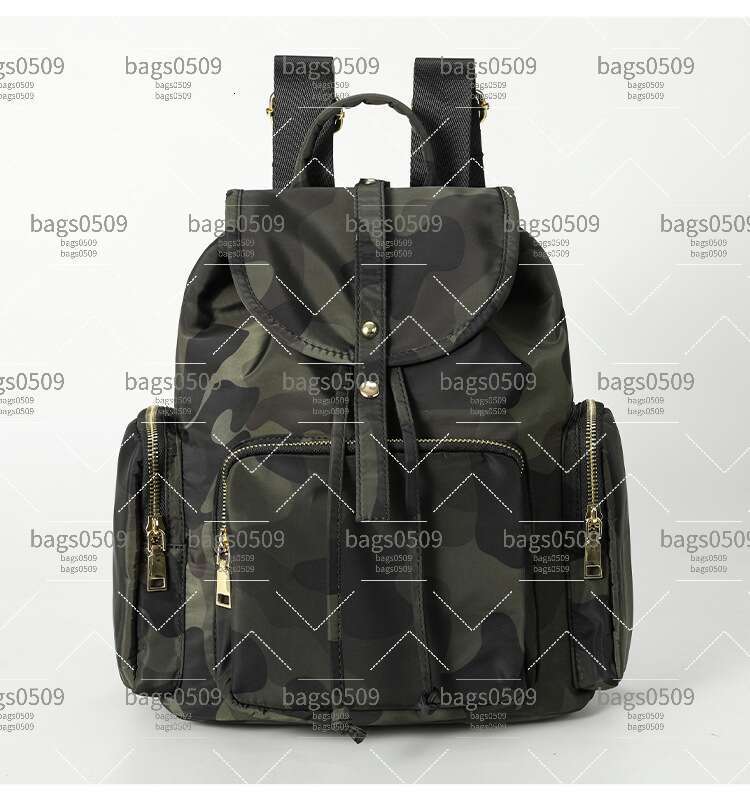 Luxury Bags Factory Direct Cross-Border Nylon Waterproof Flap Versatile Large Capacity Women's Bag Drawstring Travel Backpack Hot Selling BAOLUOM