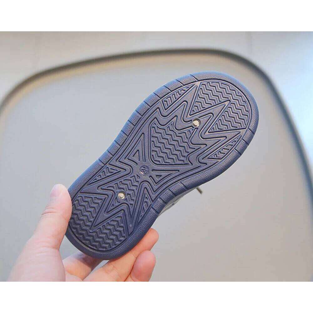 Spring Sport For Children PU Leather Waterproof Kid's Sneakers Anti-slippery Boy's Girl's Running Shoes Casual Footwear 26Y0304