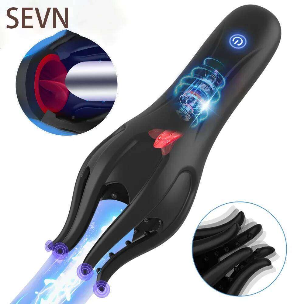 Trainer Penis Massage Male Masturbator Powerful Vibrating Glans Vibrator Sex Toys for Men Lasting Delay Endurance Exer 18+ W260305