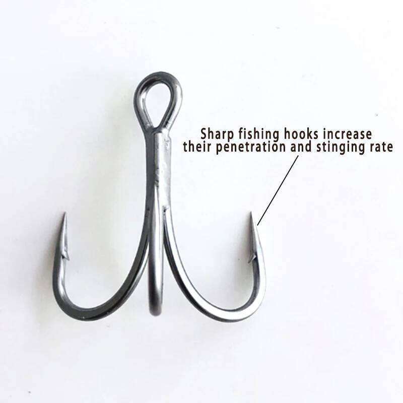 TAKEDO b** 6066-3X-NP Treble Hook Triple Hooks Accessories 2# - 16# UltraAntirust Fishhook All for Fishing Y260305