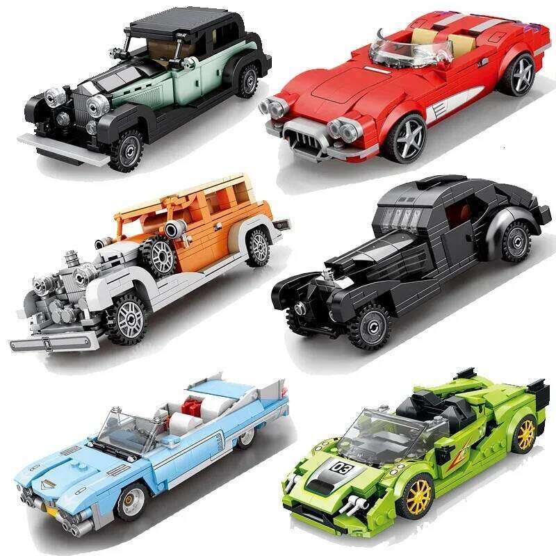 Speed Series Vehicle Building Blocks Supercar Set Racing Sports Car Classic MOC Model Bricks DIY Toy Kid Holiday Gifts Z260305