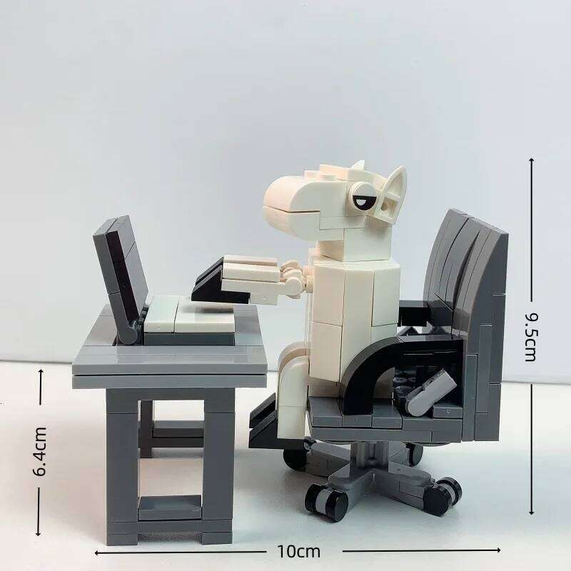 2026 New Hot Building Block Cattle Horses Shrimp Model Figurines Assembly Randomly Mixing Internet Celebrity Creative Parodies Z260305