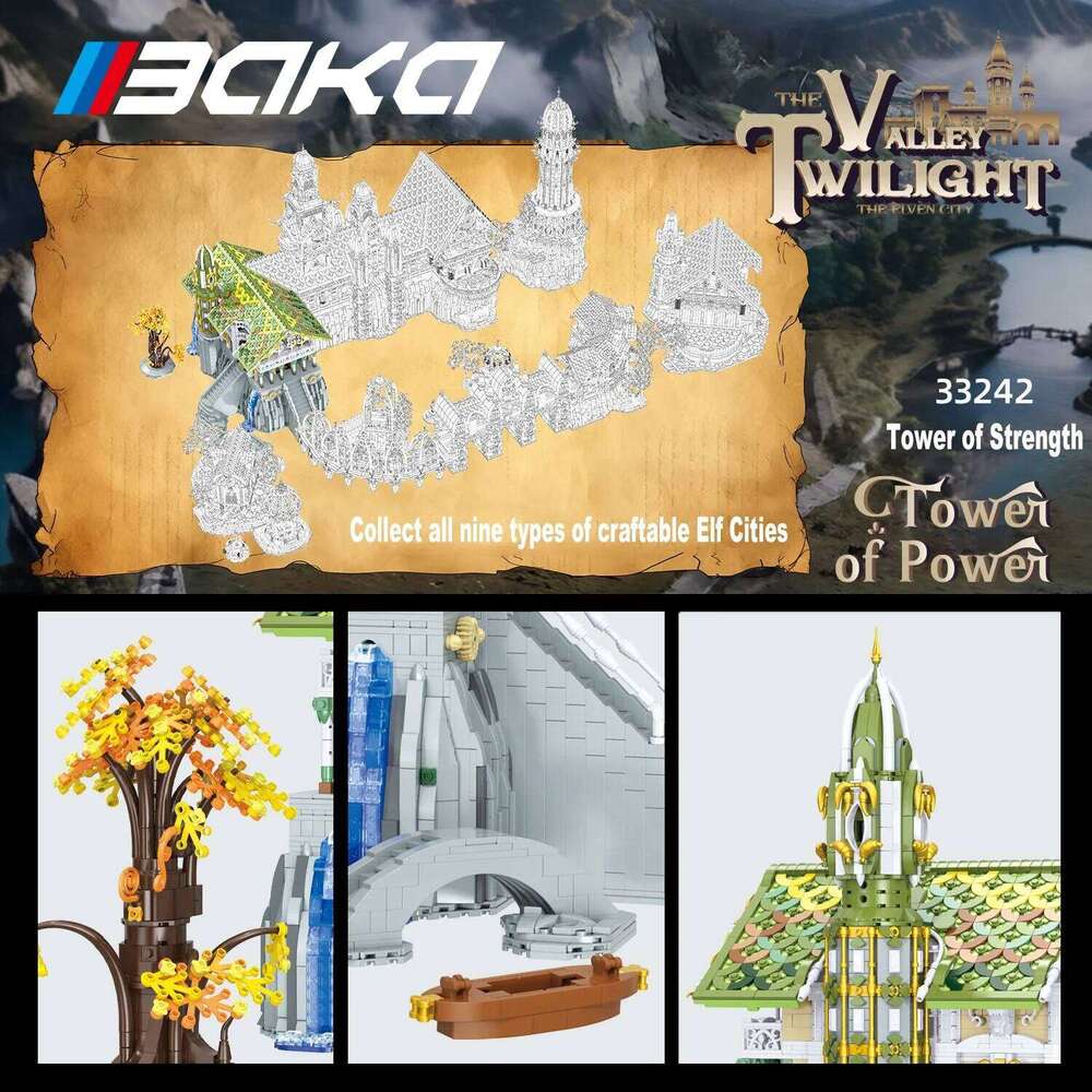 5836PCS Harp Music Castle Building Blocks Creative DIY Educational Model Bricks Desktop Decoration Toys For Kids Holiday Gifts Z260305