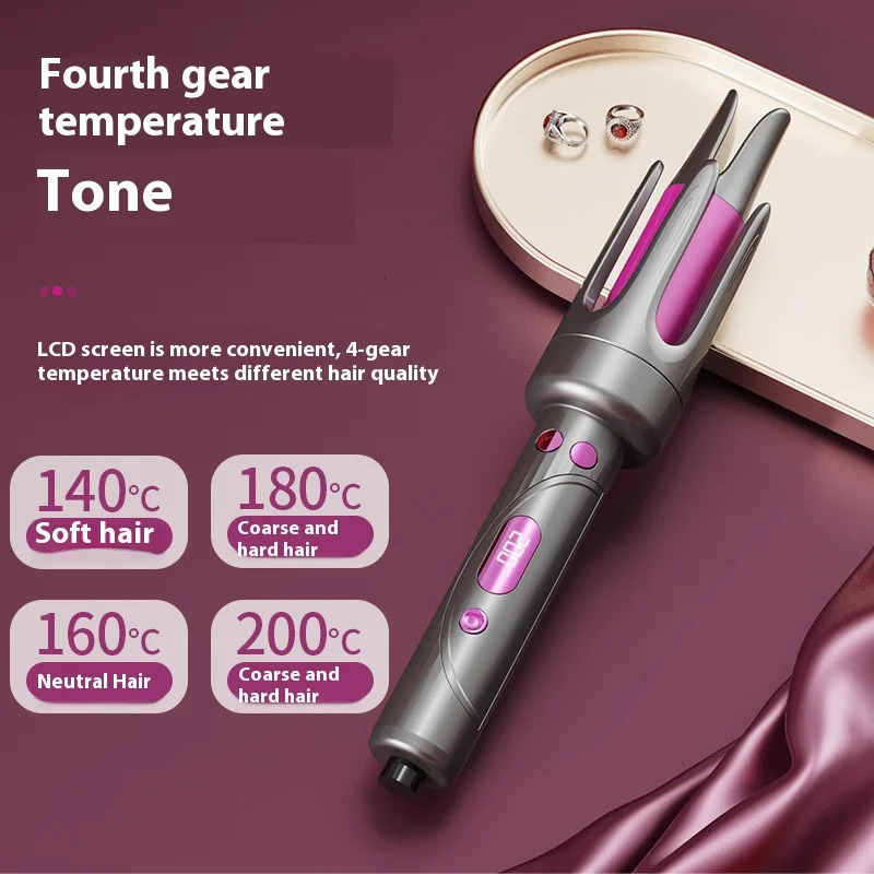 Automatic Curler 32mm Automatic Rotating Ceramic Curler Professional Curling Wand Curler 260305