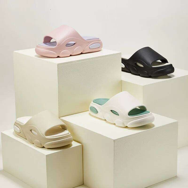 Litfun Platform Men Summer Slippers Fashion Comfort Unisex House Shower Slides Outdoor Non-Slip Beach Shoes Soft EVA Flip Flops