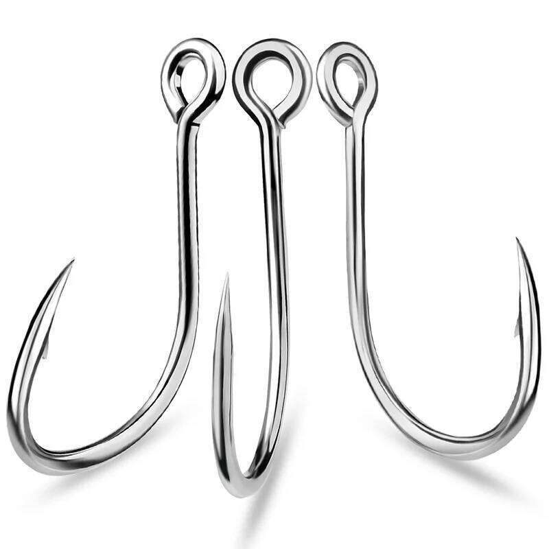 PROBEROS 10Pcs Crank Jig Head 1/0-5/0# Barbed Single Circle Carp Hooks High Carbon Steel Fishhooks Fishing Tackle Y260305