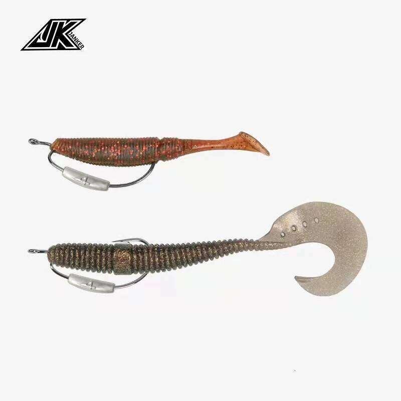 JK ST 2-5g Jig Head 2X Strong Black Nickel Rust Resistance Saltwater Weighted Worm Barbed Fishhook S260305