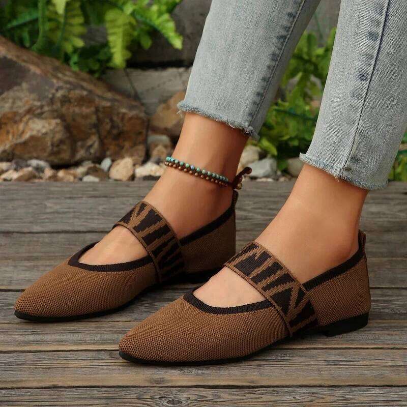 Summer 2025 New Women's Fashion Elastic Band Comfortable Non slip Flat Outdoor Soft soled Casual Shoes