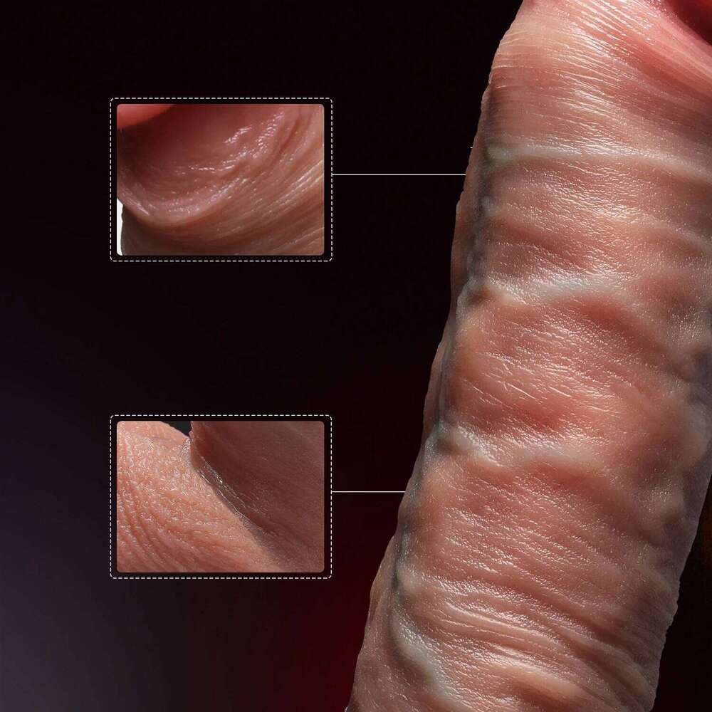 Realistic Vibrator Dildo Telescopic Female Vaginal Penetration Masturbator Anal Plug Penis Heated Vibrating Sex Toys For Women W260305