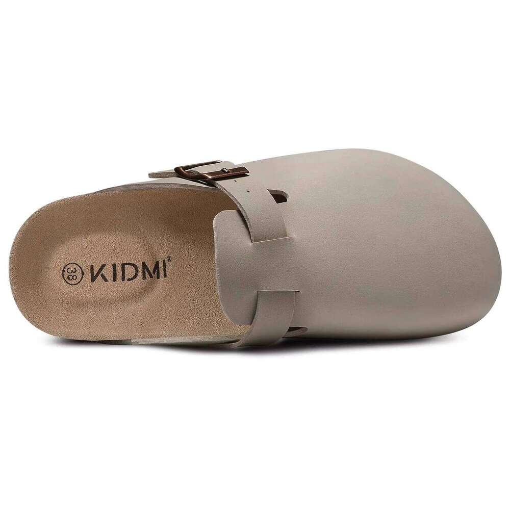 Litfun Fashion Cork Clogs Slippers For Women 2025 New Men Potato Classic Leather Flat Mules With Arch Support Beach Shoes