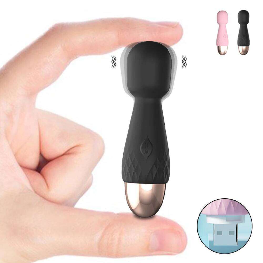 10 Speed Mini Clitoris Vibrators USB Recharge AV Massager Sexual Wellness Erotic Sex Toys for Women G Spot Vibrator W260305