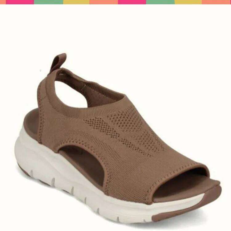 Women Summer 2026 New Mesh Fish Platform Women's Open Toe Wedge Sandals Ladies Light Casual Shoes Zapatillas Muje