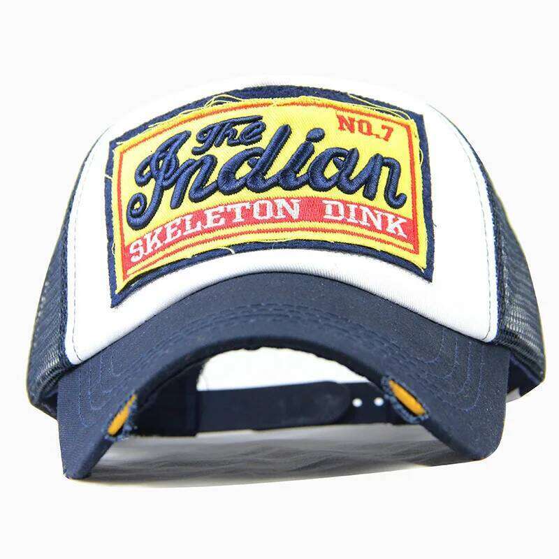 Men Trendy Camouflage Retro brooklyn Letter Embroidery Baseball Cotton Adjustable Casual Hat Hip Hop Sun Dome Hats Y260304