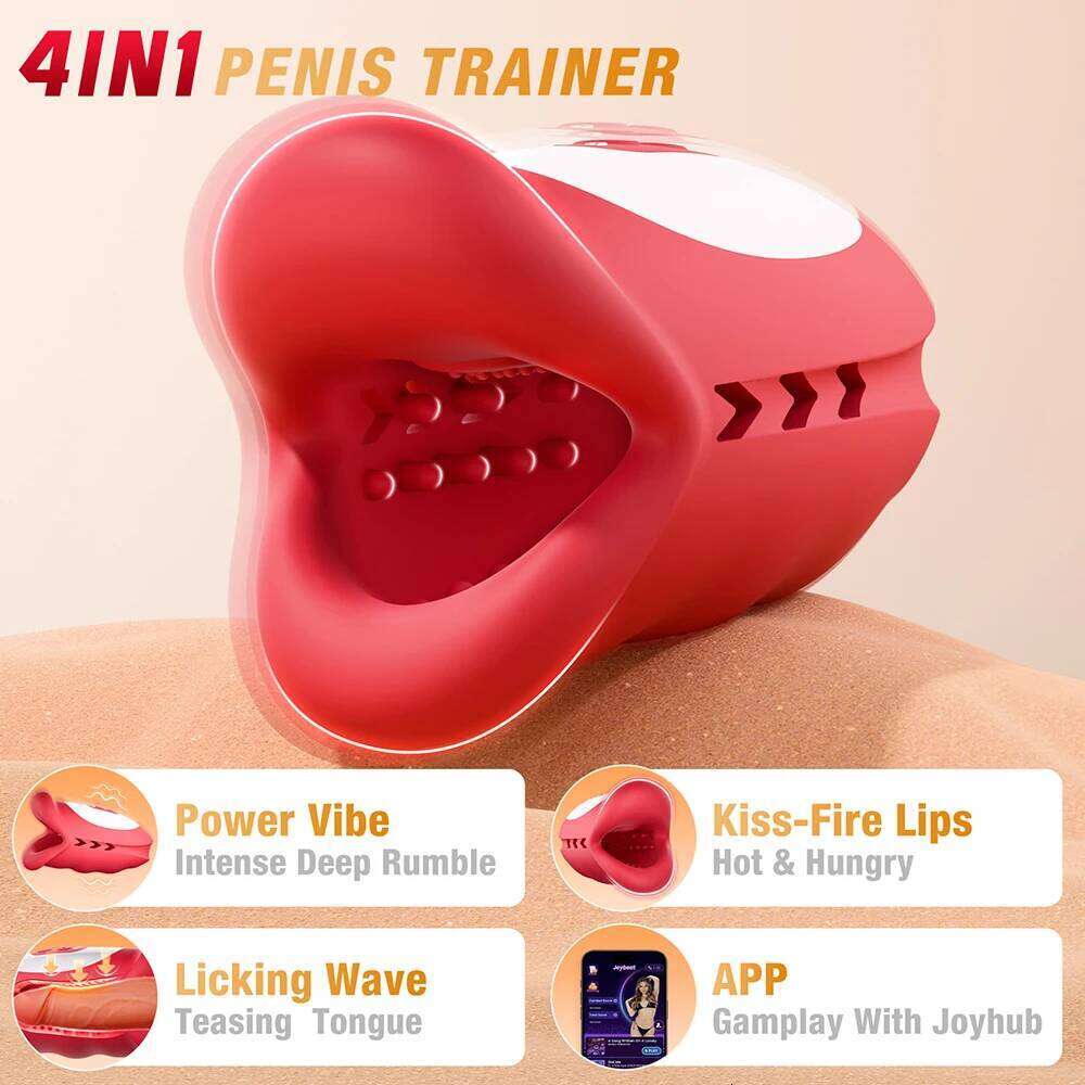 Male Masturbator Deep Throat Blowjob APP Control Vibrating Oral Pussy Vagina Stimulation Adult Sex Toys Masturbators for Men W260305