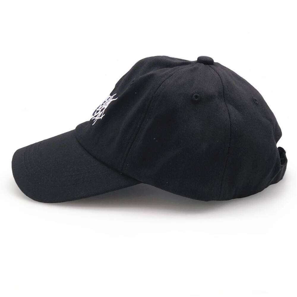 Embroidery Gothic Street Punk Frauen Baseball Cap Men Cotton Adjstable Pure Black Sports Caps Women Hip Hop Dad Hat New Y260304