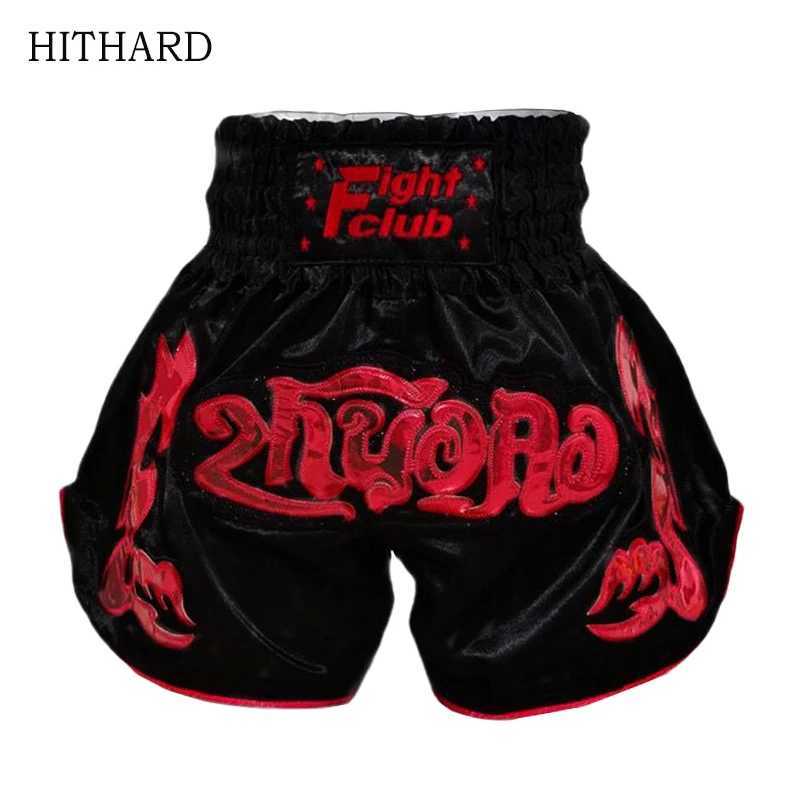 Boxing Shorts for Men Women Kids Muay Thai Shorts Sanda Martial Arts MMA Clothing Gym Fitness Training Fight Kickboxing Pants X260306