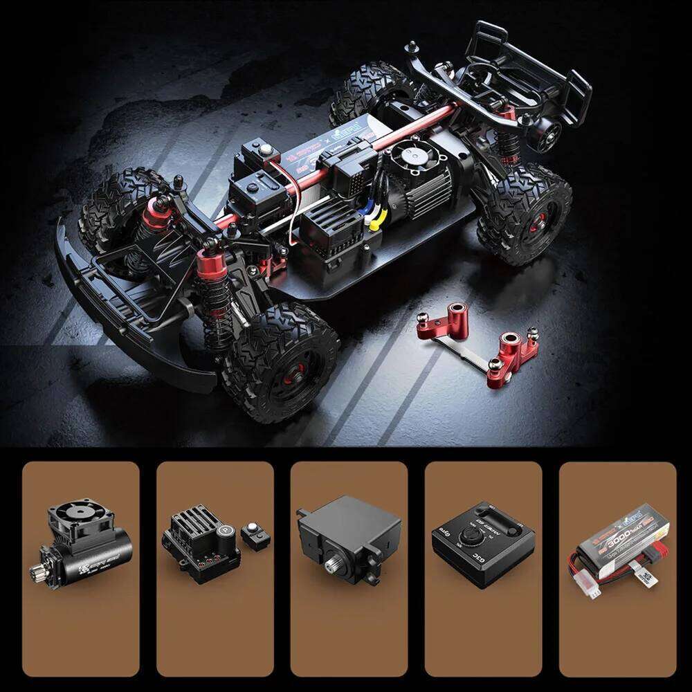 HYPER GO MJX14211 1/14 4WD High-Speed Brushless Remote Control Car With Gyroscope Off-road Racing RC Truck Toys C260305