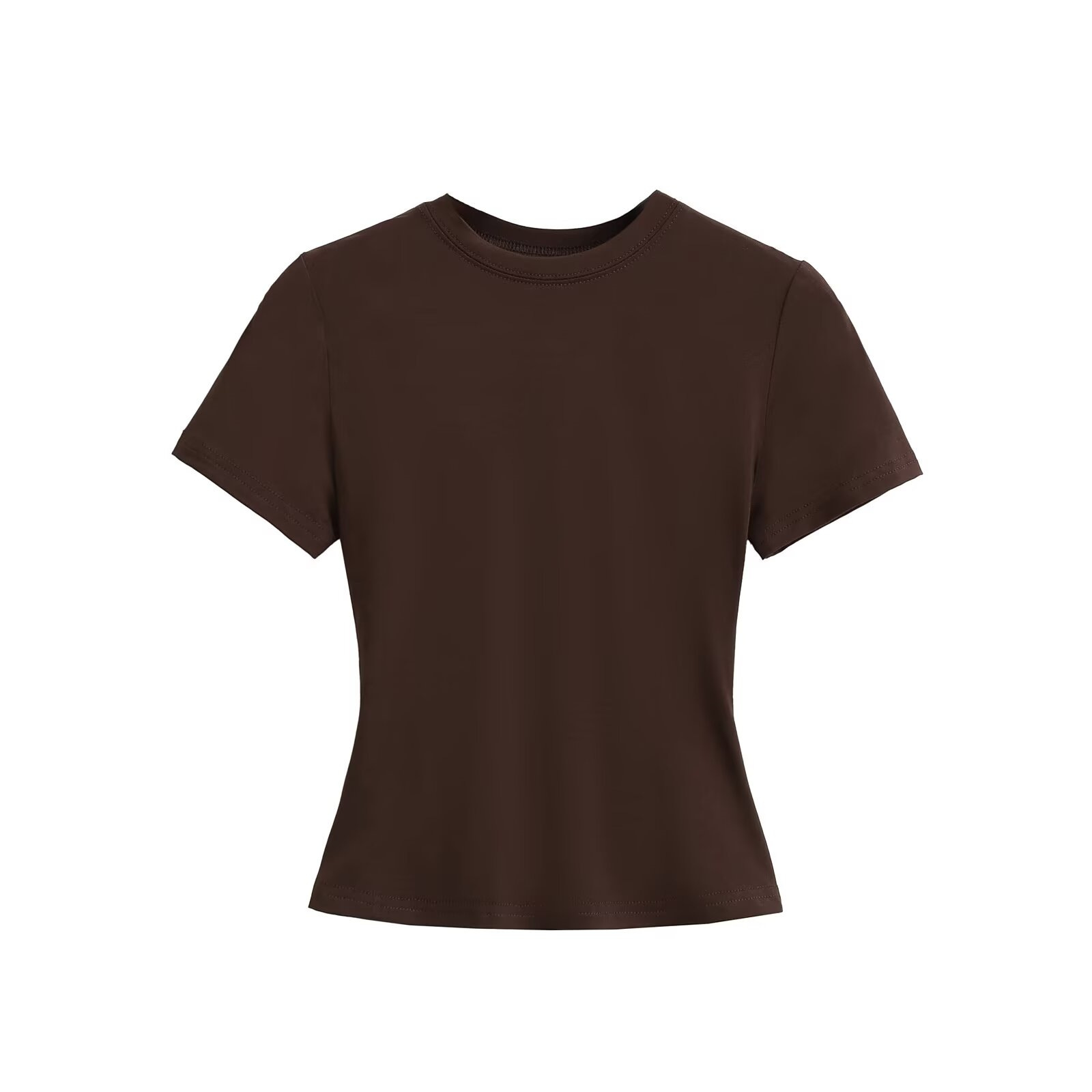 Women's T-Shirt 2026 New High Quality Casual T shirt Sexy Slim Short Sleeves Fashion Trend Solid Women Clothing y2k Tops