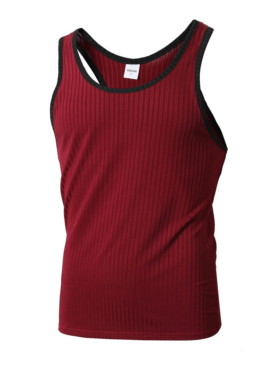 Men s Sleeveless Muscle Tank Tops with Racerback for Workout Training and Gym Fitness - Casual Streetwear Style 260306