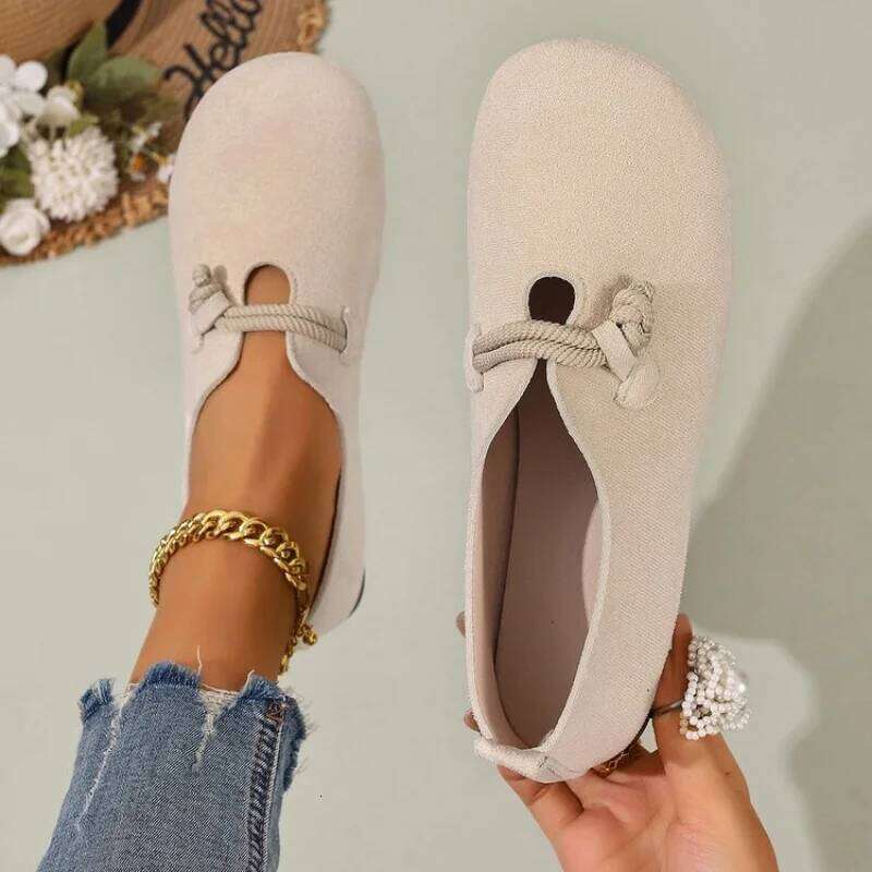 2025 New Retro Flats - Shallow Loafers for Women, Casual & Comfortable Solid Color Styles, Everyday Versatile Basics