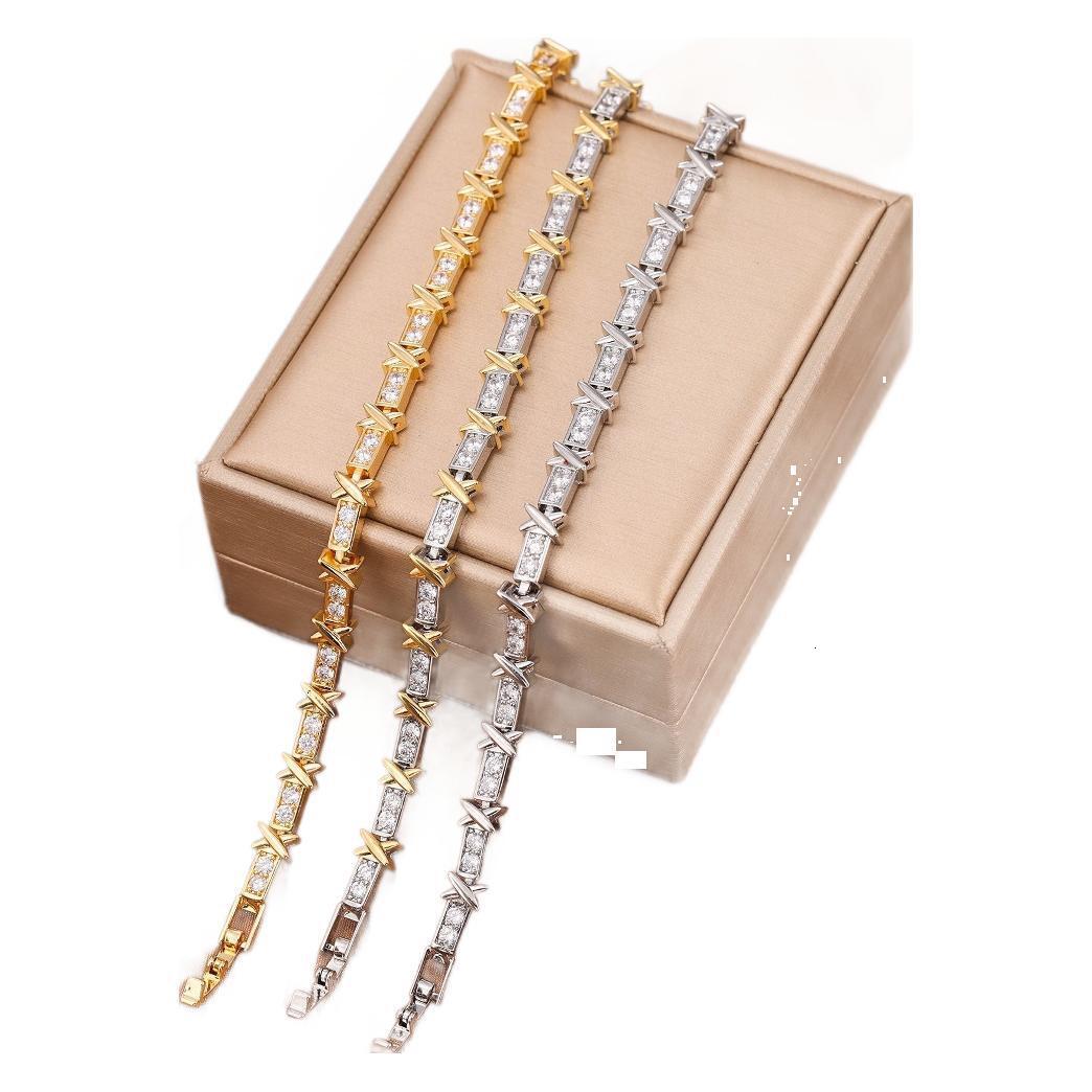 Bracelet Niche Design Light Luxury Zircon Bracelet For Women Ins Cold Style Personality Bracelet Fashion High-End Versatile Best Friend Jewelry Bracel