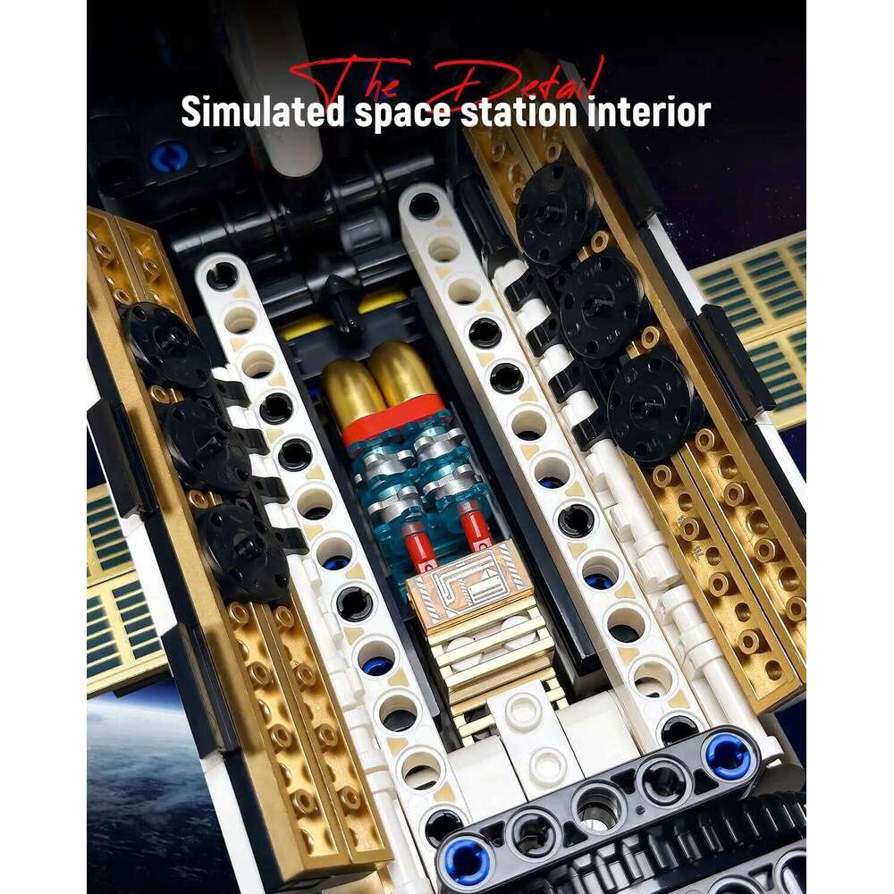 2221PCS Electric International Space Station Kit Adults Collectible Model Building Toys Sets Ideas Gifts for Boys Girls Z260306