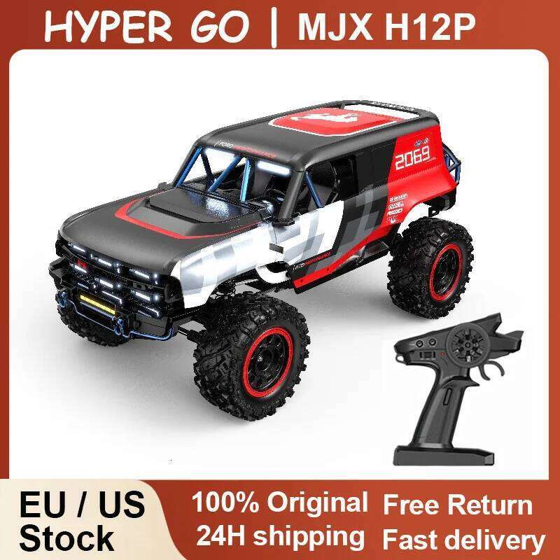 HYPER GO MJX H12P Ford 1/12 High Speed 4WD Climbing RC Remote Control Car Sensation Brushless Off Road Vehicle Toy C260305