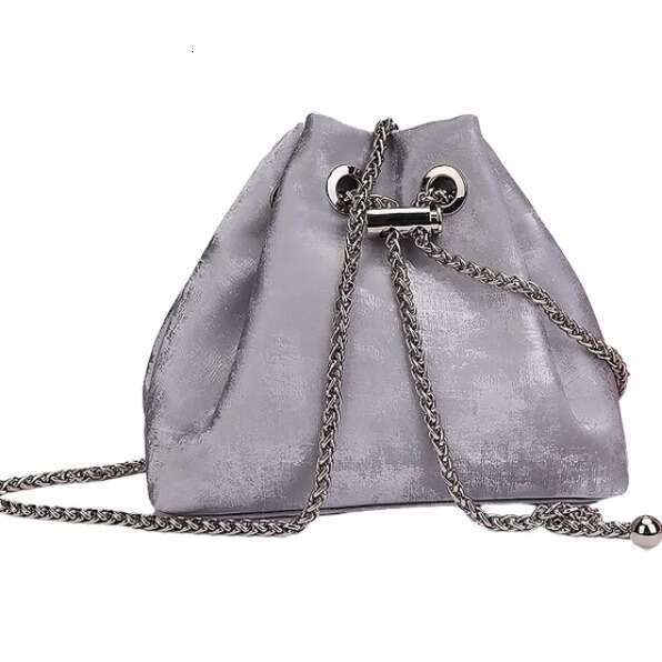 Tote New Chinese Style Solid Color Satin Leather Cloud Bucket Simple And Versatile For Commuting Casual Crossbody Bag Small Lucky Bag