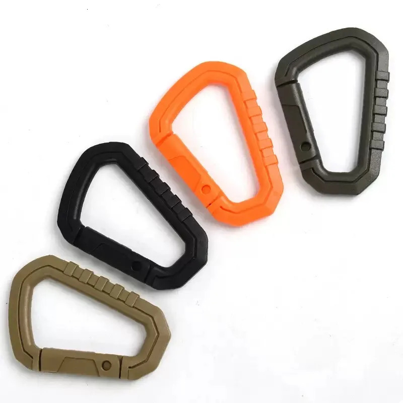 Tactical Carabiner Molle Clip Plastic Buckle ITW Keychain DRing Hard Hook Spring Snap EDC Gear Camping Hiking Outdoor Tools 260228
