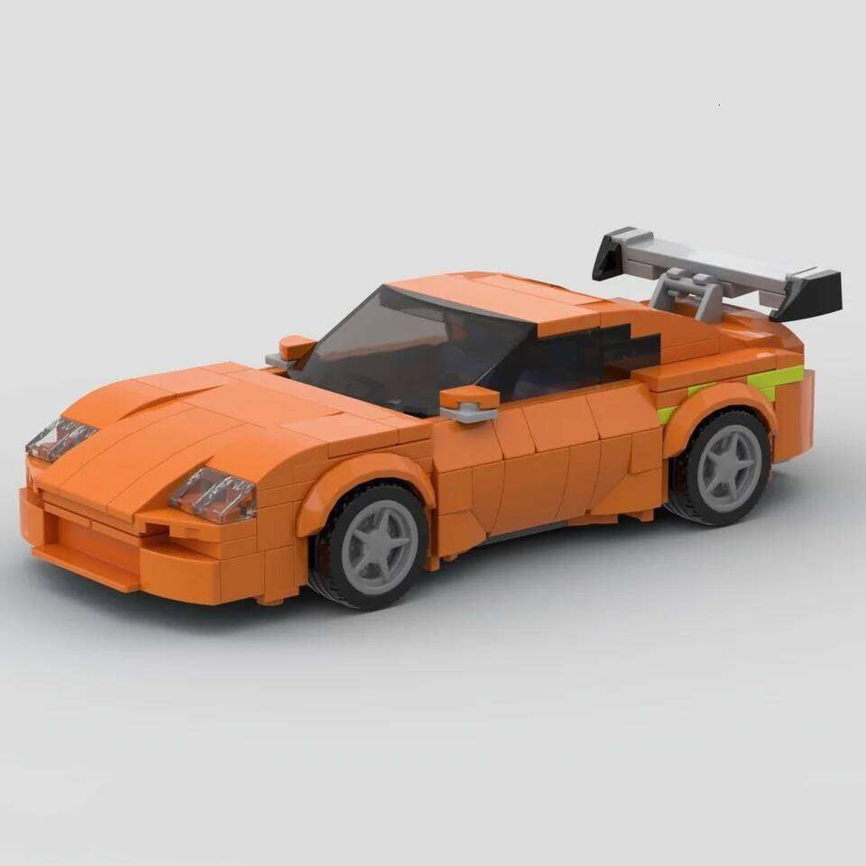 379PCS MOC Brian Classic Racing Building Blocks Four Color Series Assembling Model Toy Brick Children's Birthday Gift Z260306