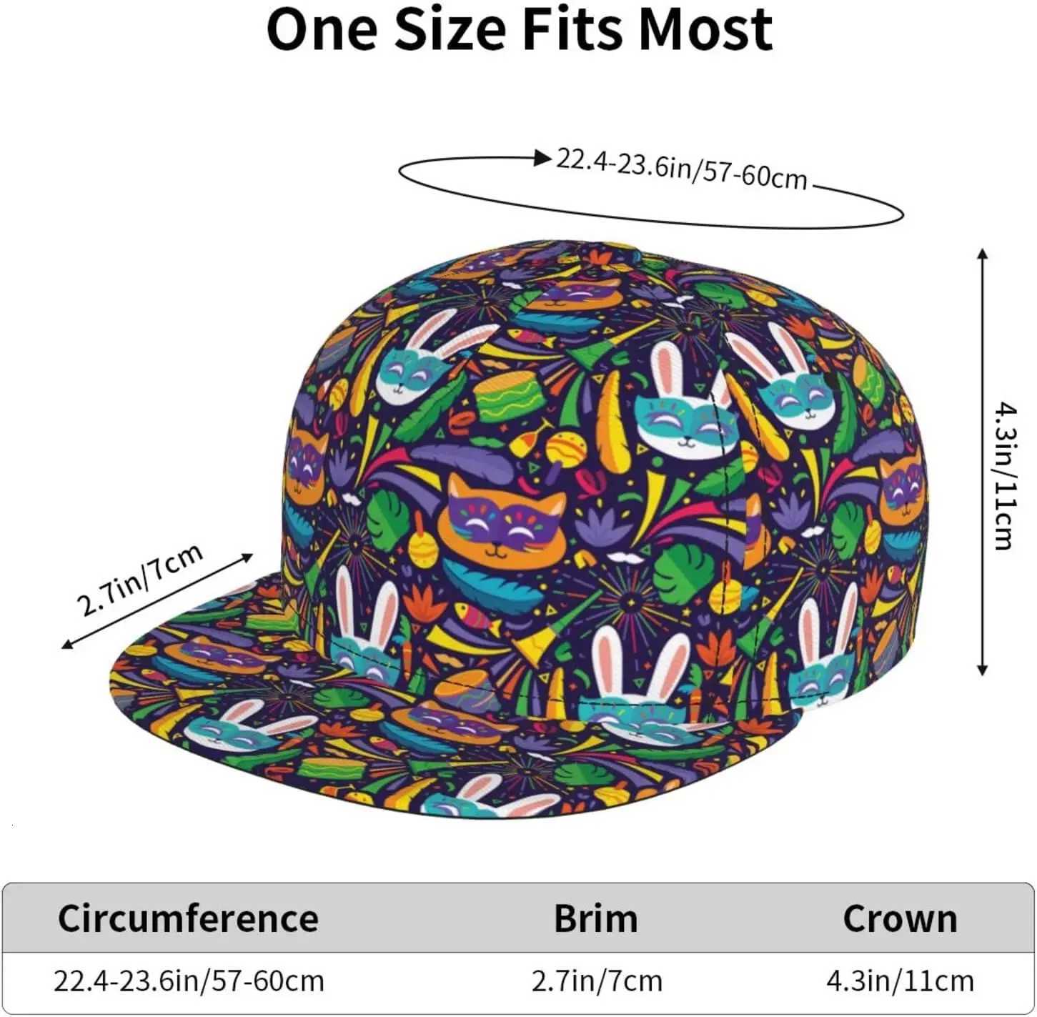 Mardi Gras Carnival Baseball Cap for Men Women Adjustable Trucker Hat Snapback Sun Dad Cap Lightweight Unisex for Summer Spor S260306