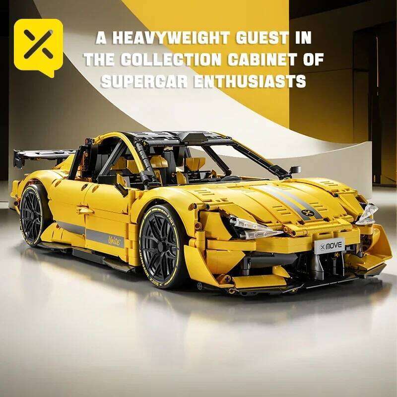 ToylinX 2143 PCS Racing Car Building Blocks Set 1:10 Scale Sports Vehicle Bricks Model Kit Adults Toys for Boys Birthday Gifts Z260305