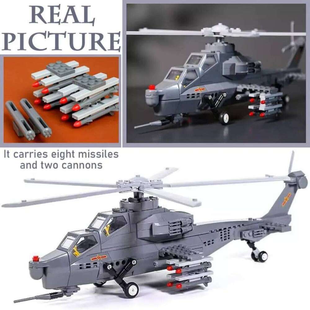 Air Force Block Collection - Building block aircraft toys for children over 6 years old and adults Z260305