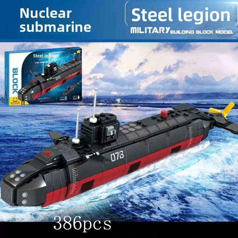 Ww2 Military Ship Army Ocean Cruiser Warship Nuclear Submarine Building Blocks Aircraft Bricks City Toys for Kid Christmas Gift Z260306
