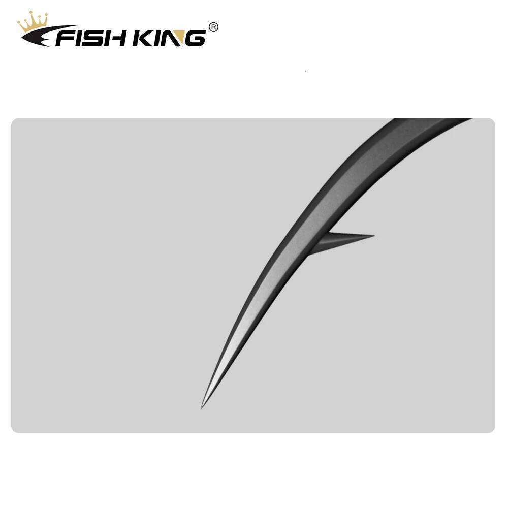 FISH KING 20pcs fishing Crank Hook Barbed Fishhook Fishing Tackle Big Eye Sharp High Carbon Steel Single hooks Carp Accessories S260305