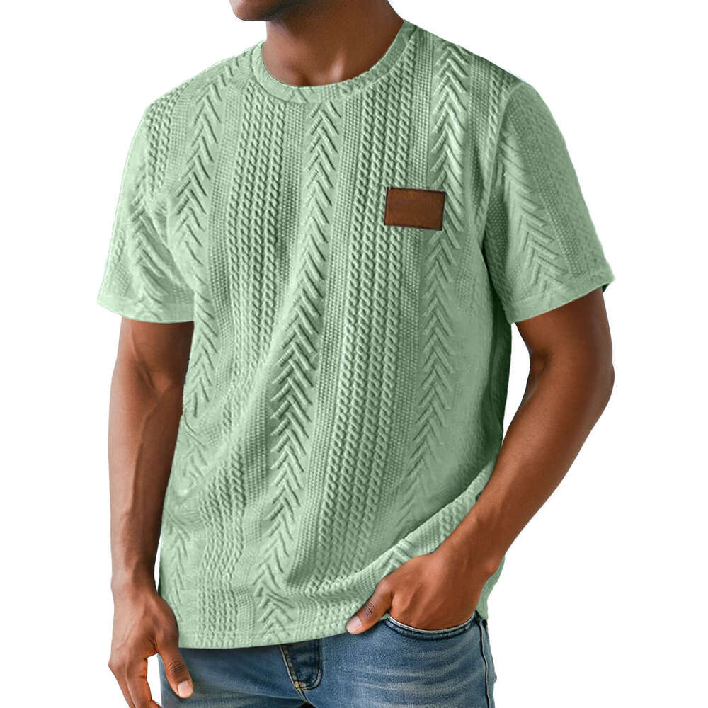 Summer European and American Cross-Border Men's 3D Digital Print Casual Loose Short Sleeve Youth Crew Neck T-Shirt for Men