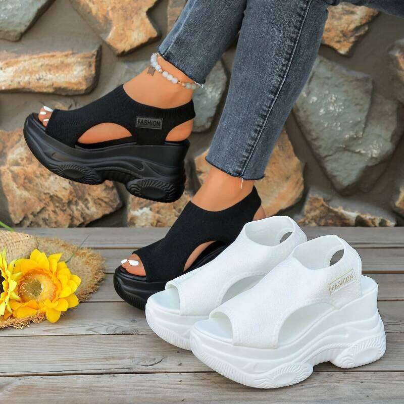 2026 Summer New Women's Fashion Solid Color Ultra High Heel Open toed Outdoor Bestseller Comfortable Sandals