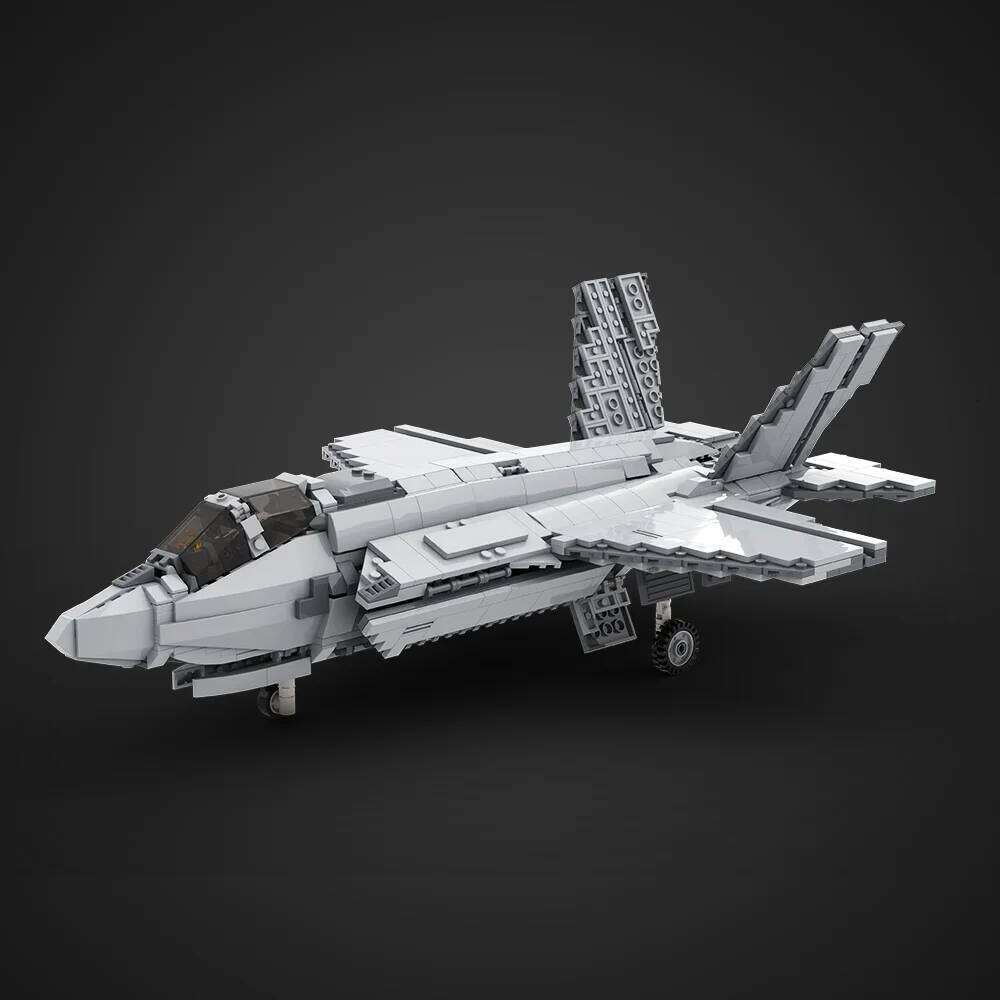 MOC Building Blocks Model US Military F-35 B Fighter Darth Designer_Copy Bricks Assembly Toys Kids Birthday Gifts Z260306